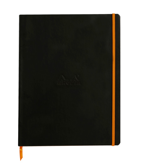 Rhodia Softcover Notebook - A4 - Black - Lined